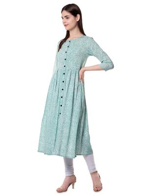printed anarkali kurta - 16523411 - Standard Image - 2