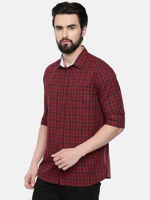 red checkered casual shirt - 16523937 - Standard Image - 2