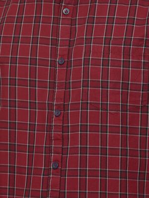 red checkered casual shirt - 16523937 - Standard Image - 5