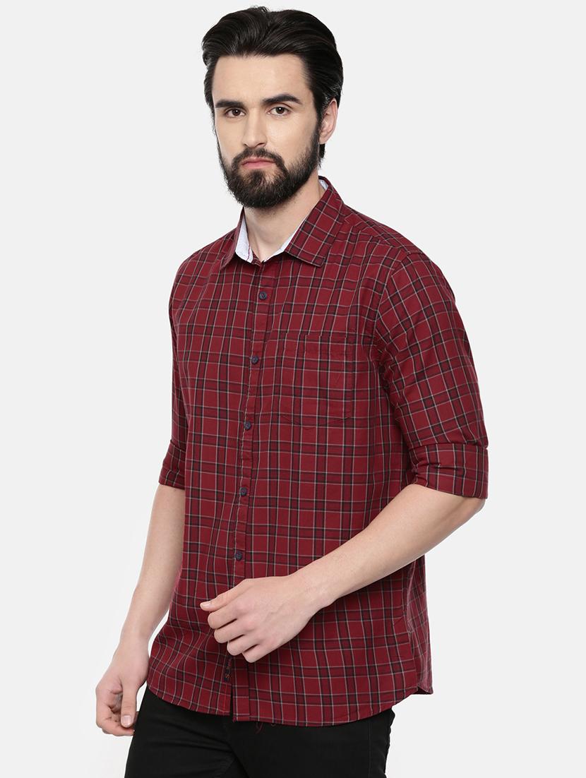 red checkered casual shirt - 16523937 - Zoom Image - 2