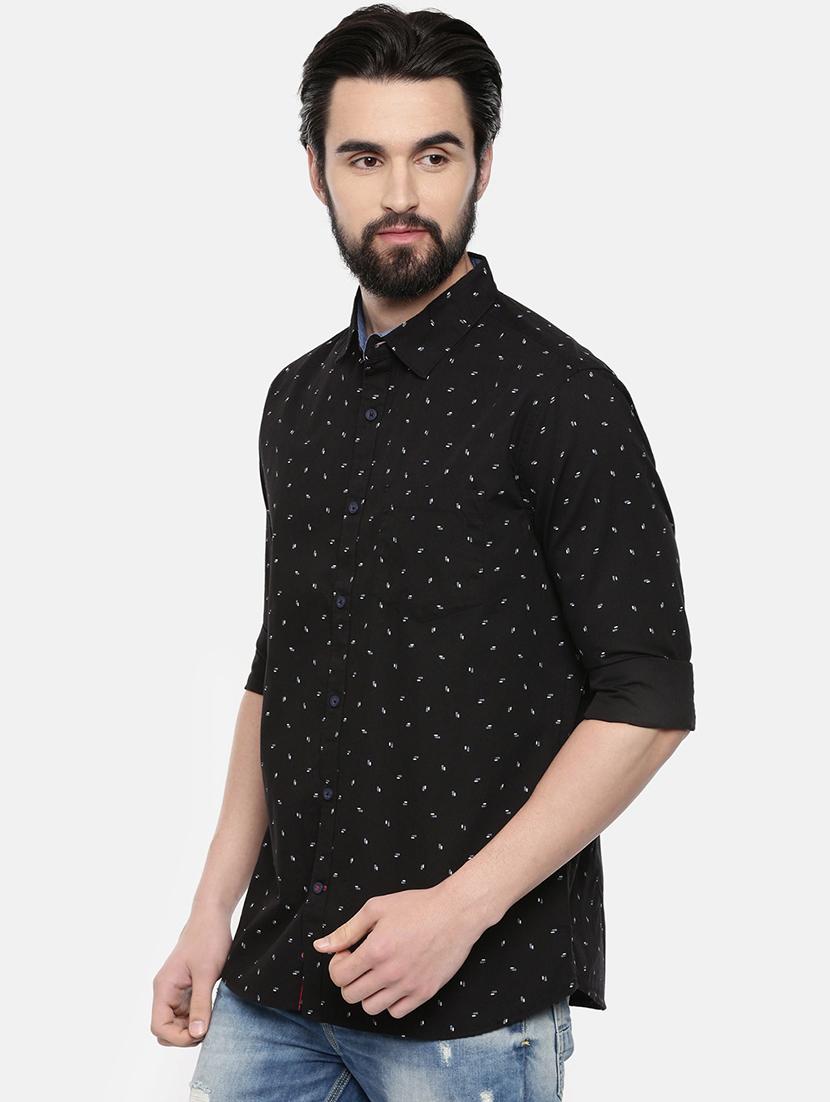 black printed casual shirt - 16523951 - Zoom Image - 2