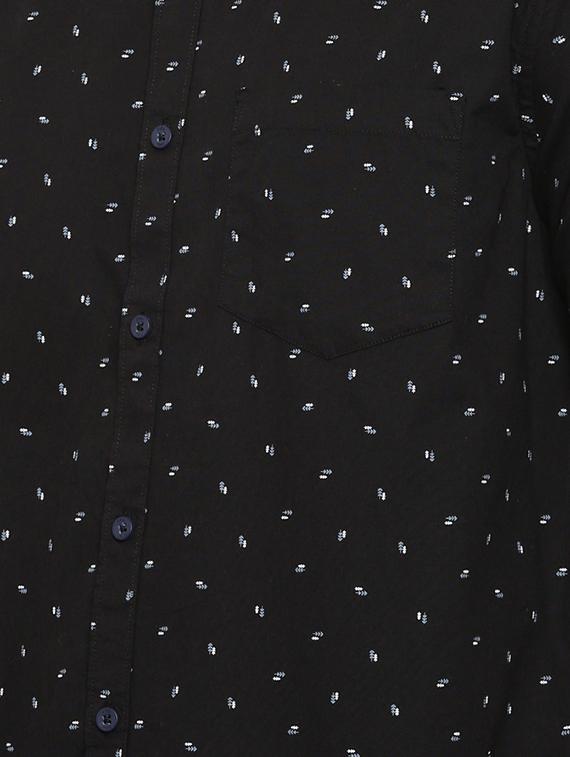 black printed casual shirt - 16523951 - Zoom Image - 5