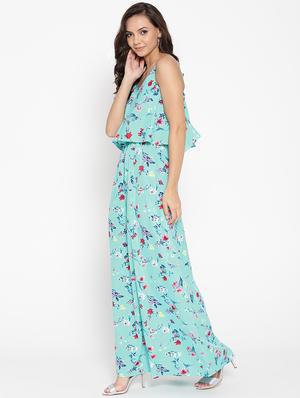 ruffle detail floral maxi dress - 16524153 - Standard Image - 2