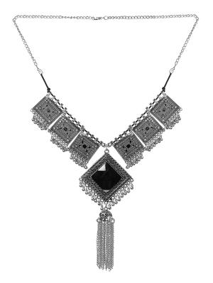 black metal statement necklace - 16524347 - Standard Image - 2