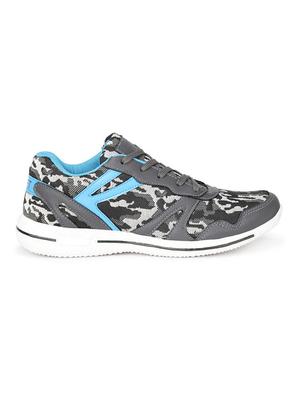 koxko grey fabric lace up sport shoes - 16524394 - Standard Image - 2