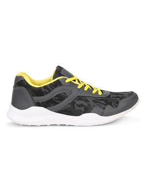 koxko grey fabric lace up sport shoes - 16524404 - Standard Image - 2