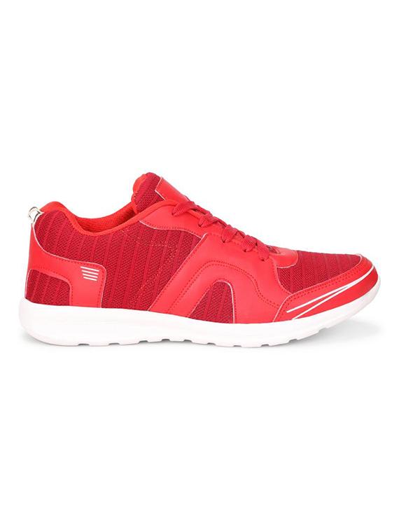 koxko red fabric lace up sport shoes - 16524408 - Zoom Image - 2