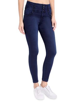 button detail high rise jeans - 16524941 - Standard Image - 2