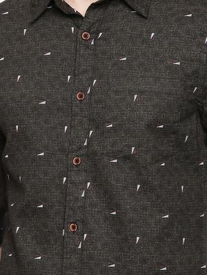 black printed casual shirt - 16525622 - Standard Image - 5