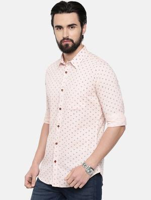 pink printed casual shirt - 16525633 - Standard Image - 2