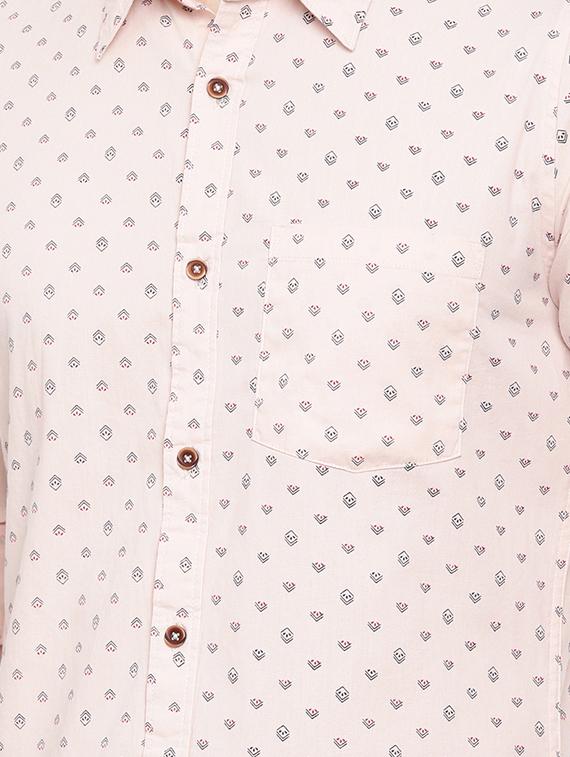 pink printed casual shirt - 16525633 - Zoom Image - 5