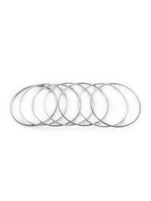 silver metal bangle - 16525768 - Standard Image - 2