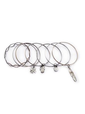 silver metal bangle - 16525770 - Standard Image - 2