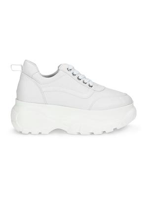white lace-up sneakers - 16525919 - Standard Image - 2