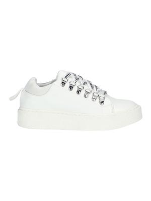 white lace-up sneakers - 16525922 - Standard Image - 2