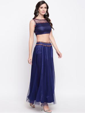 solid flared lehenga - 16526256 - Standard Image - 2