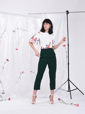 high rise solid trouser - 16526494 - Standard Image - 5