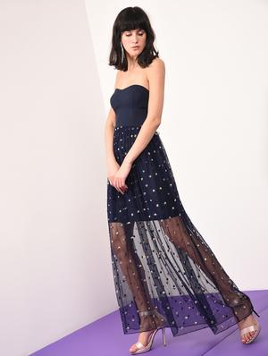 off shoulder gathered maxi dress - 16526498 - Standard Image - 2