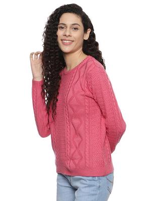 round neck woven pullover - 16526749 - Standard Image - 2