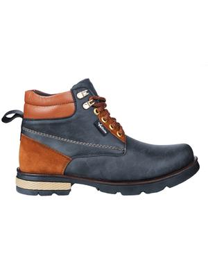 vellinto blue leatherette high ankle boots - 16527138 - Standard Image - 2