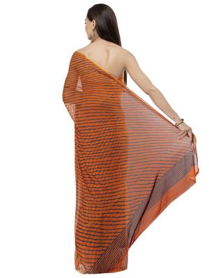 leheriya printed saree with blouse - 16527271 - Standard Image - 2