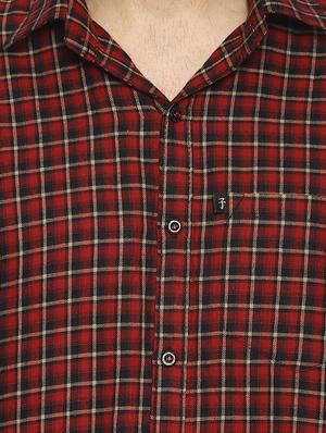 red checkered casual shirt - 16527479 - Standard Image - 5