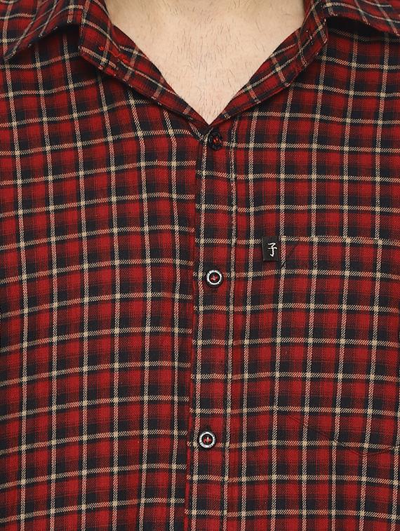 red checkered casual shirt - 16527479 - Zoom Image - 5