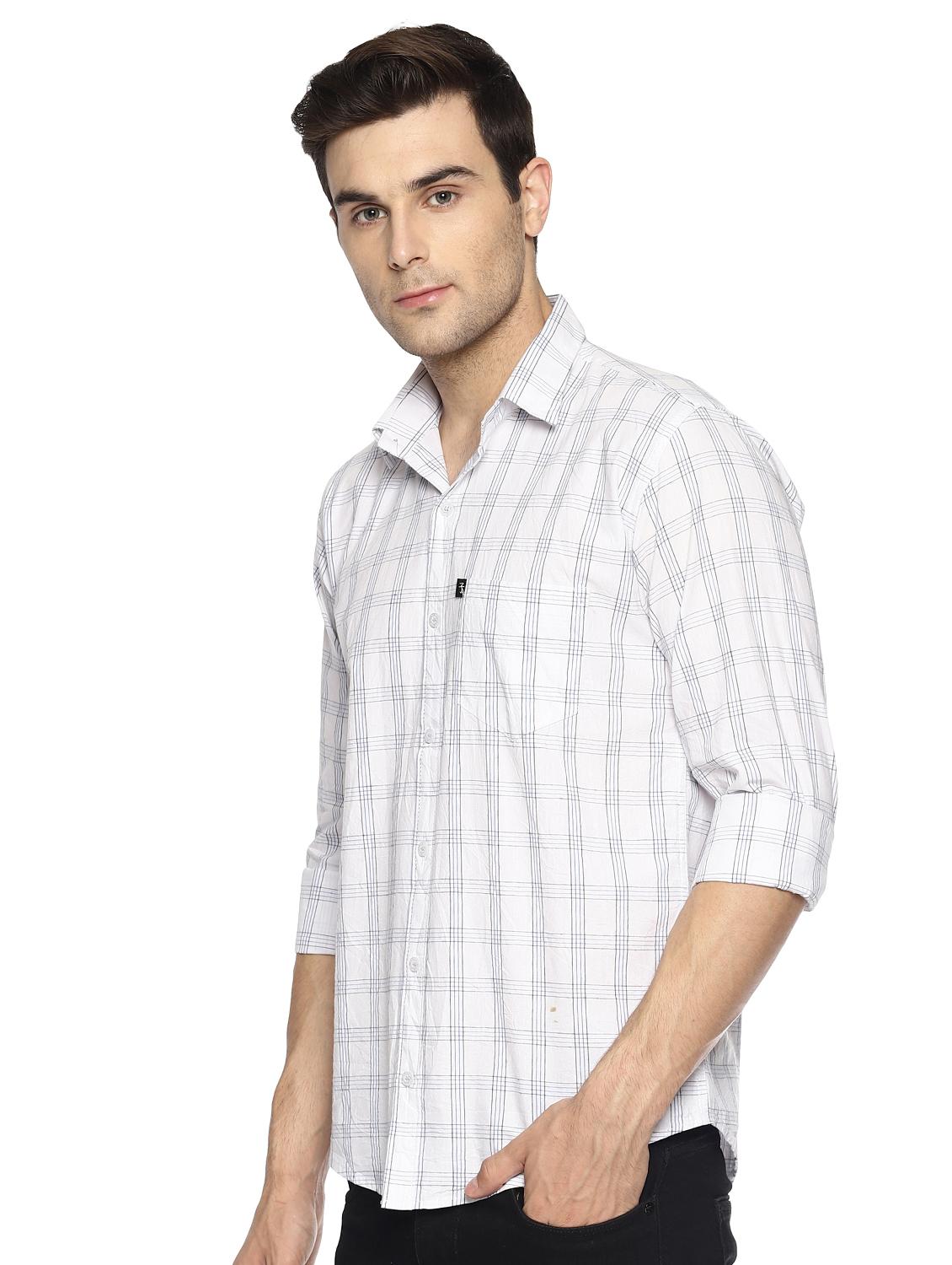 white checkered casual shirt - 16527489 - Zoom Image - 2