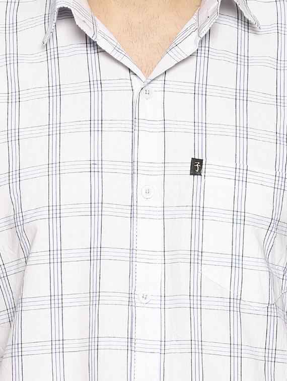 white checkered casual shirt - 16527489 - Zoom Image - 5