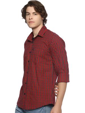 red checkered casual shirt - 16527514 - Standard Image - 2