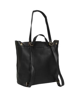 black leatherette (pu) fashion backpack - 16527580 - Standard Image - 2
