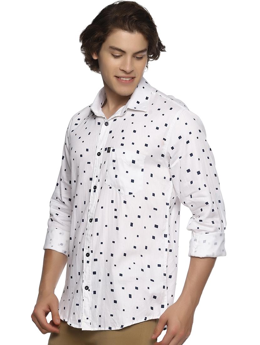 white printed casual shirt - 16527658 - Zoom Image - 2
