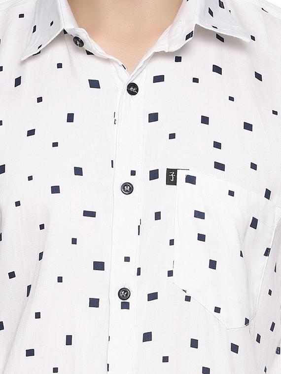white printed casual shirt - 16527658 - Zoom Image - 5