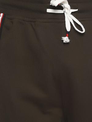 olive green solid full length track pant - 16527705 - Standard Image - 5