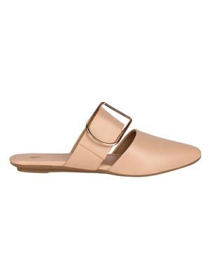 save more nude leatherette slipon mules - 16527909 - Standard Image - 2