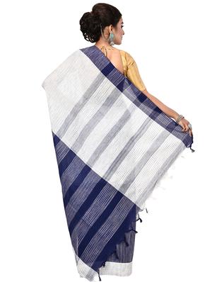 bordered tant saree - 16528258 - Standard Image - 2