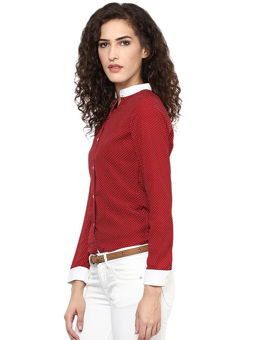long sleeved polka dot shirt - 16528385 - Zoom Image - 2