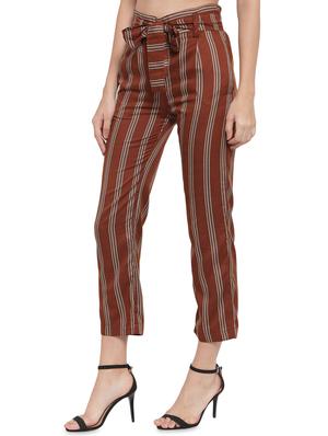 tie knot striped flat front trouser - 16528754 - Standard Image - 2