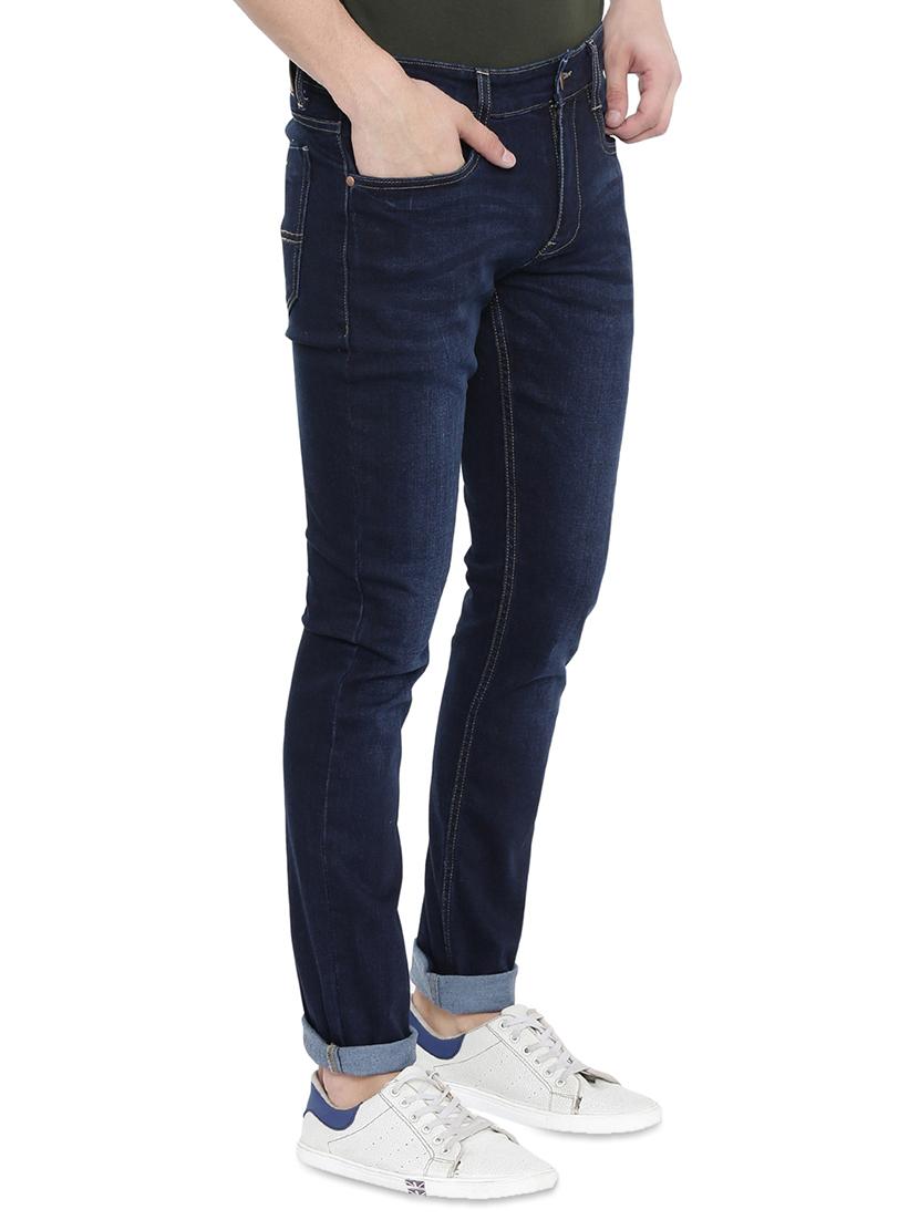 dark blue light washed denim jeans - 16528810 - Zoom Image - 2