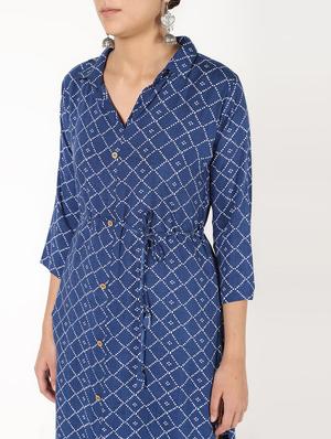 printed straight kurta - 16529632 - Standard Image - 5