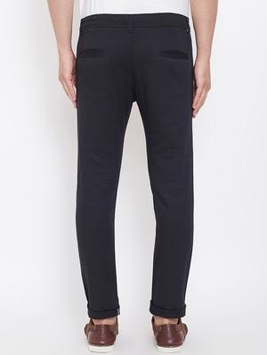 black solid chinos - 16530045 - Standard Image - 2