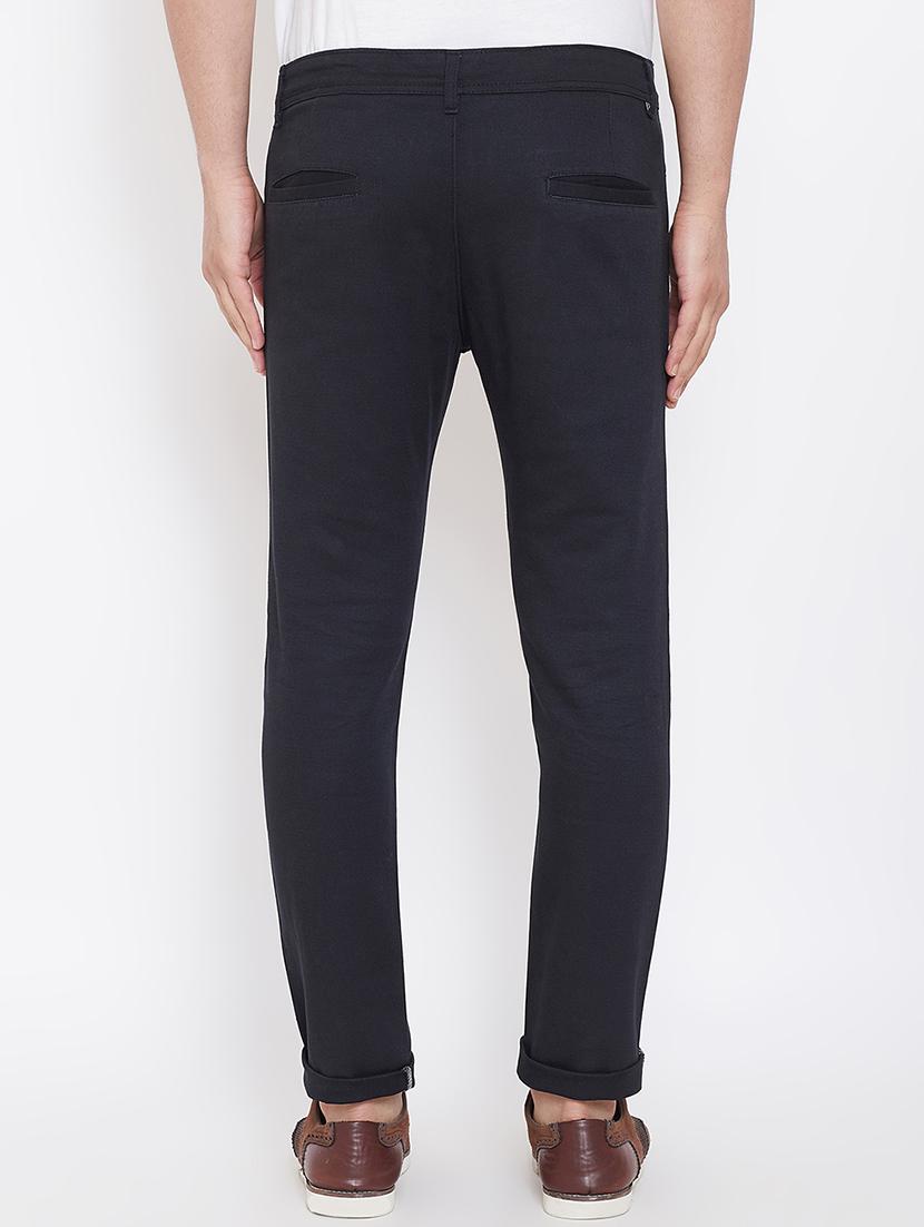 black solid chinos - 16530045 - Zoom Image - 2