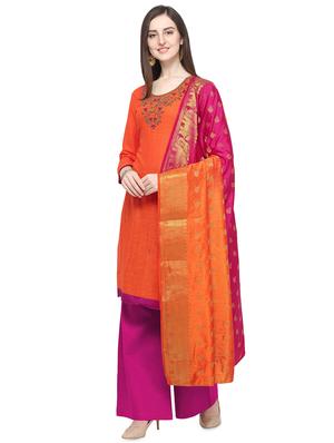 palazzo suits unstitched suit - 16530434 - Standard Image - 2