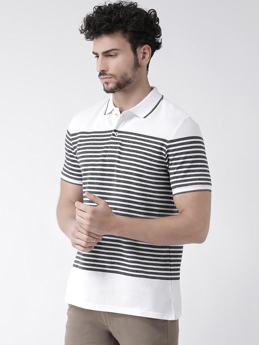 white striped polo t-shirt - 16530826 - Zoom Image - 2