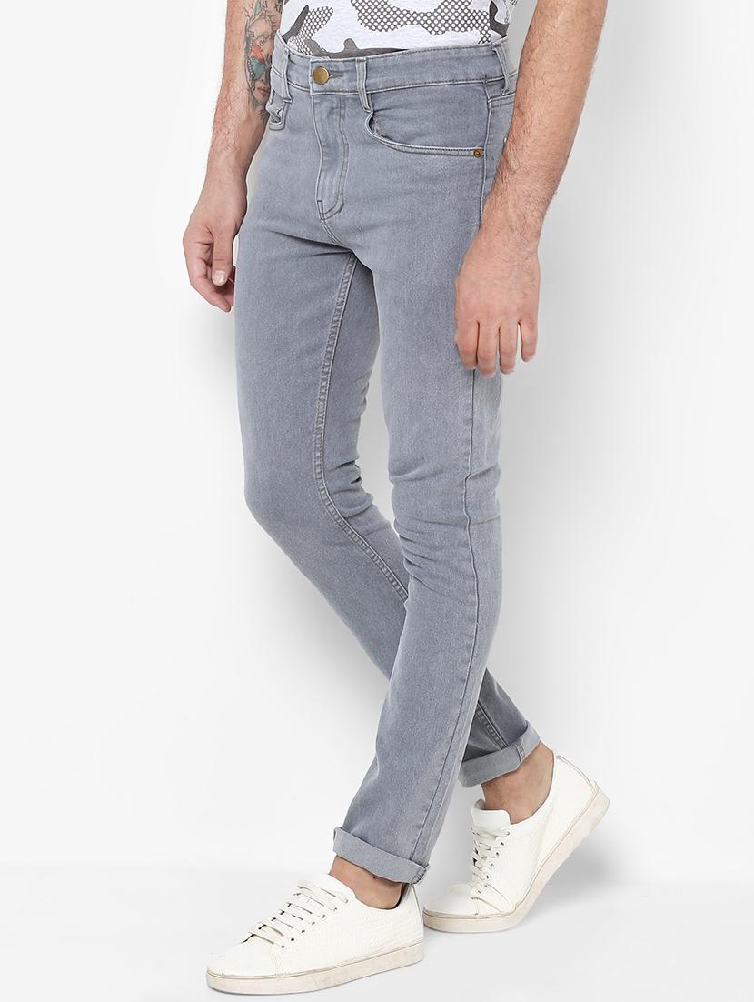 grey light washed denim jeans - 16531239 - Zoom Image - 2
