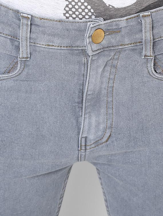 grey light washed denim jeans - 16531239 - Zoom Image - 5