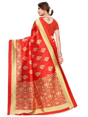 half & half bhagalpuri saree with blouse - 16531791 - Standard Image - 2