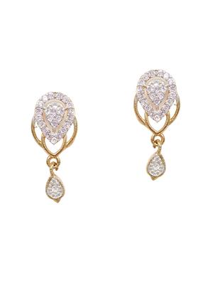 gold metal studs earring - 16532401 - Standard Image - 2