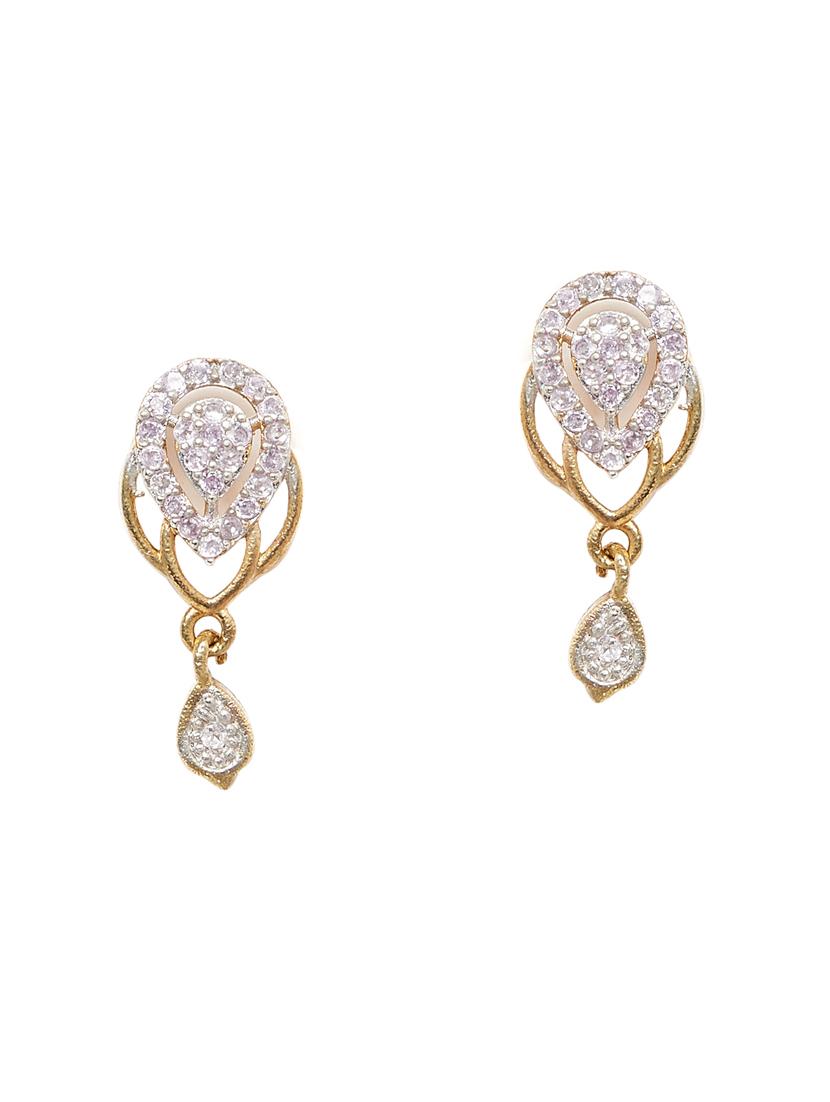 gold metal studs earring - 16532401 - Zoom Image - 2