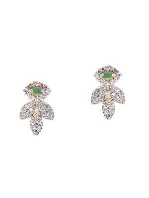gold metal studs earring - 16532403 - Standard Image - 2